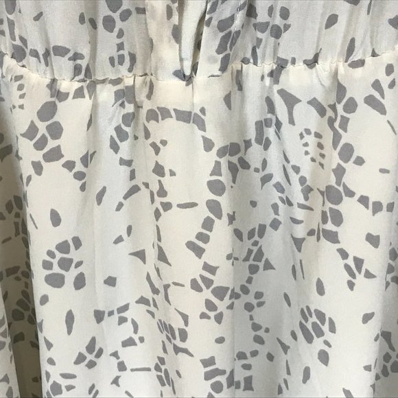 Womens Size 0 Rebecca Taylor Pure Silk Geo Floral Print Sleeveless Dress - Picture 3 of 4